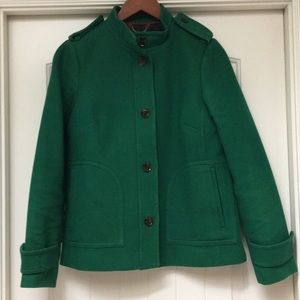 Banana Rebublic Emerald Green Swing Coat